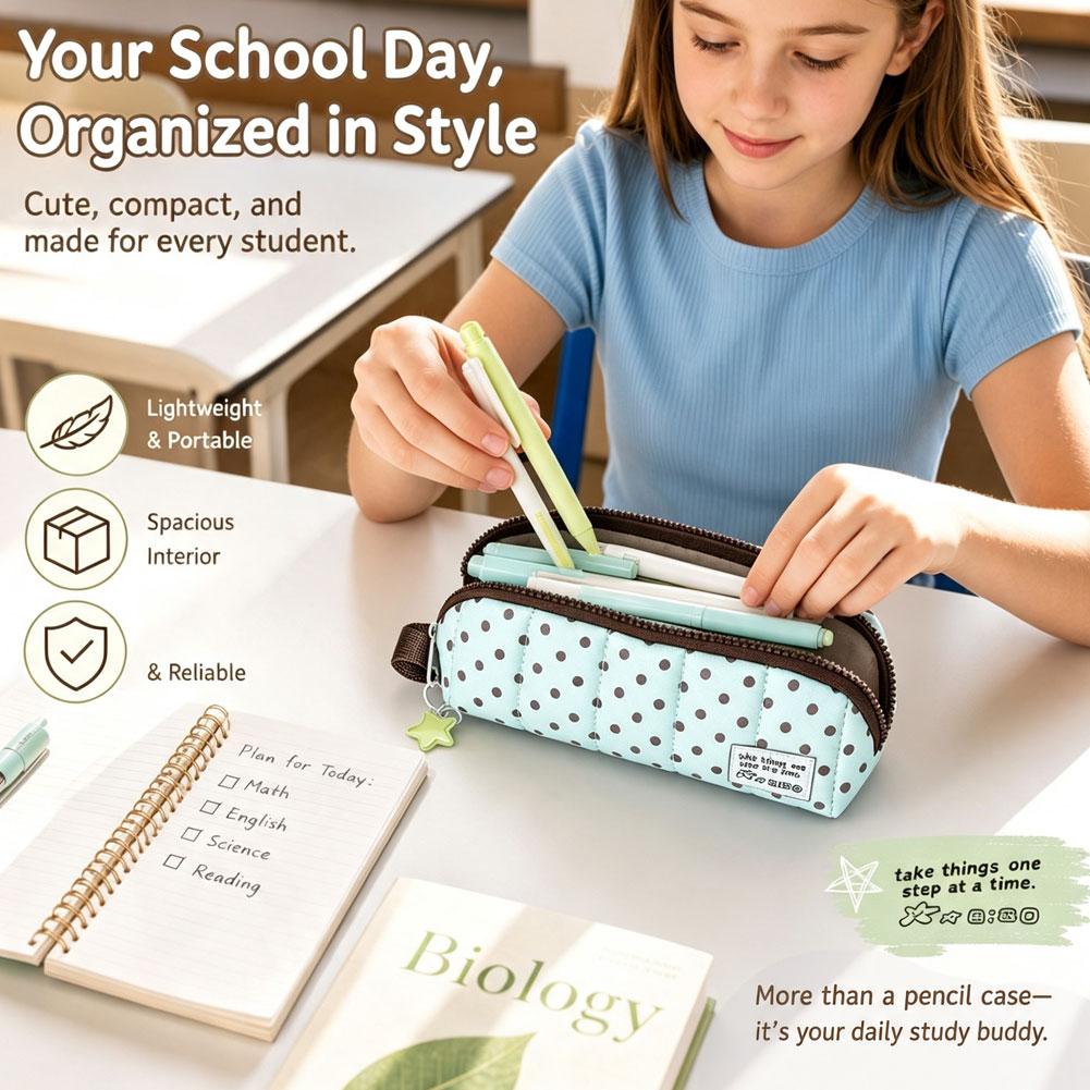 Pojemny piórnik Mint Life w ko – Korean Lifestyle Student recenzja i cena